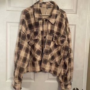Free People Slouchy James Plaid Jacket